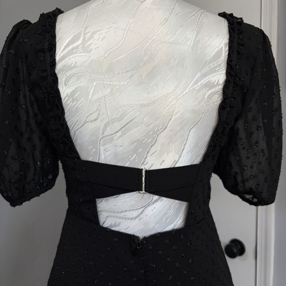 Black Babydoll Dress Concert Mini Sweetheart Whimsigoth Dark Coquette Grunge S - Picture 6 of 13